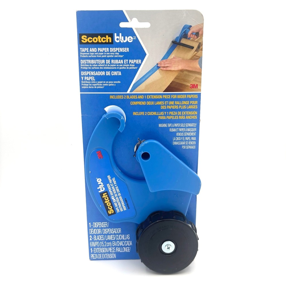 ScotchBlue 3M Tape Paper Dispenser M1000-SBN Blue Painting Masking Tool‎ NEW DIY